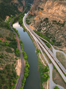 Colorado River in Gypsum Colorado